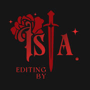 Isla Elrick logo (circle with raven)