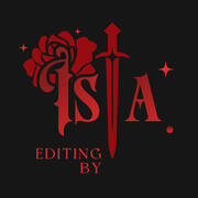 Isla Elrick logo (circle with raven)
